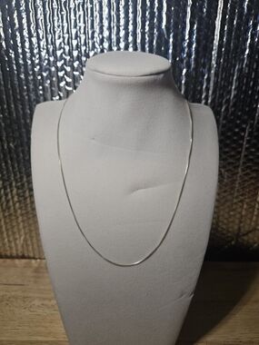 Sterling Silver 925 Chain Necklace - 18in Length